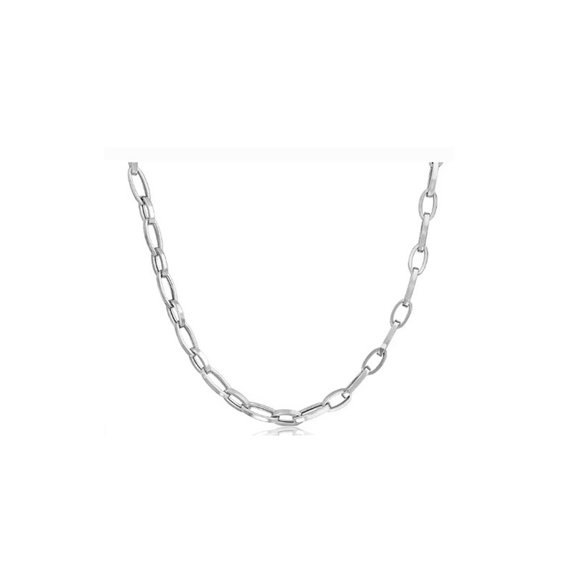 Collier argent mailles gourmettes